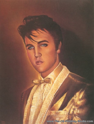 Pop and Rock Portraits - Pop - Elvis 2 painting for sale Elv2