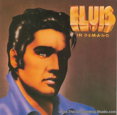 Pop and Rock Portraits - Pop - Elvis 6 painting for sale Elv6