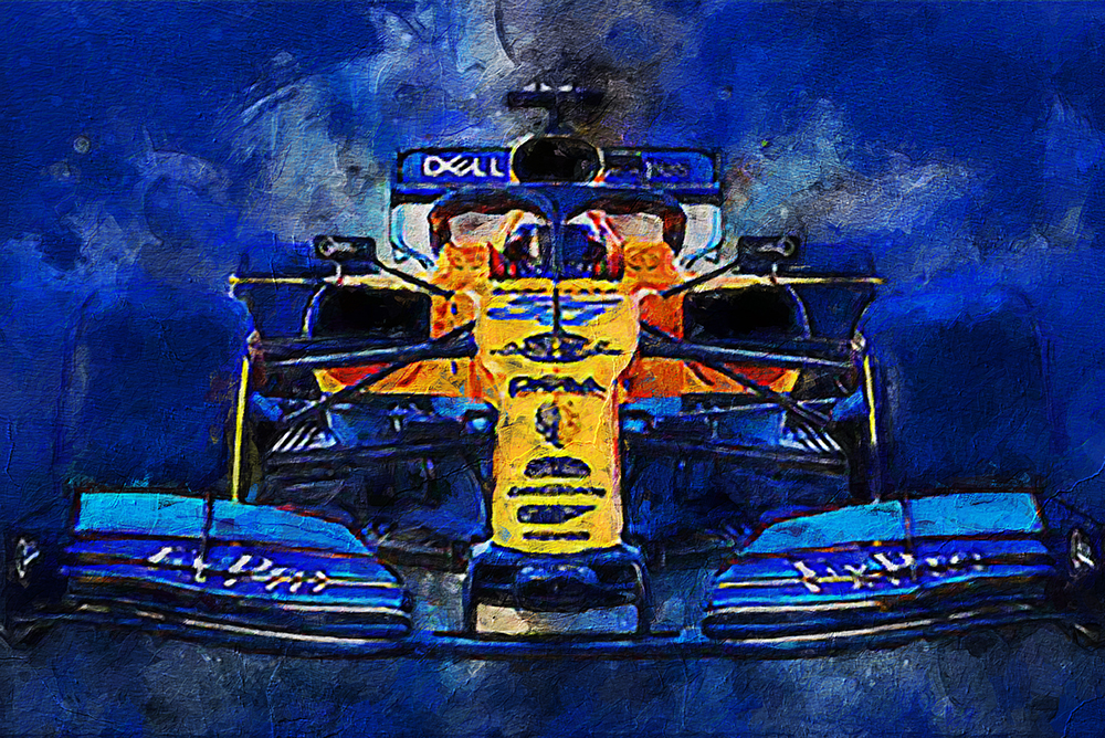 Sports Art - Motor Racing - MCClaren painting for sale F1racing1