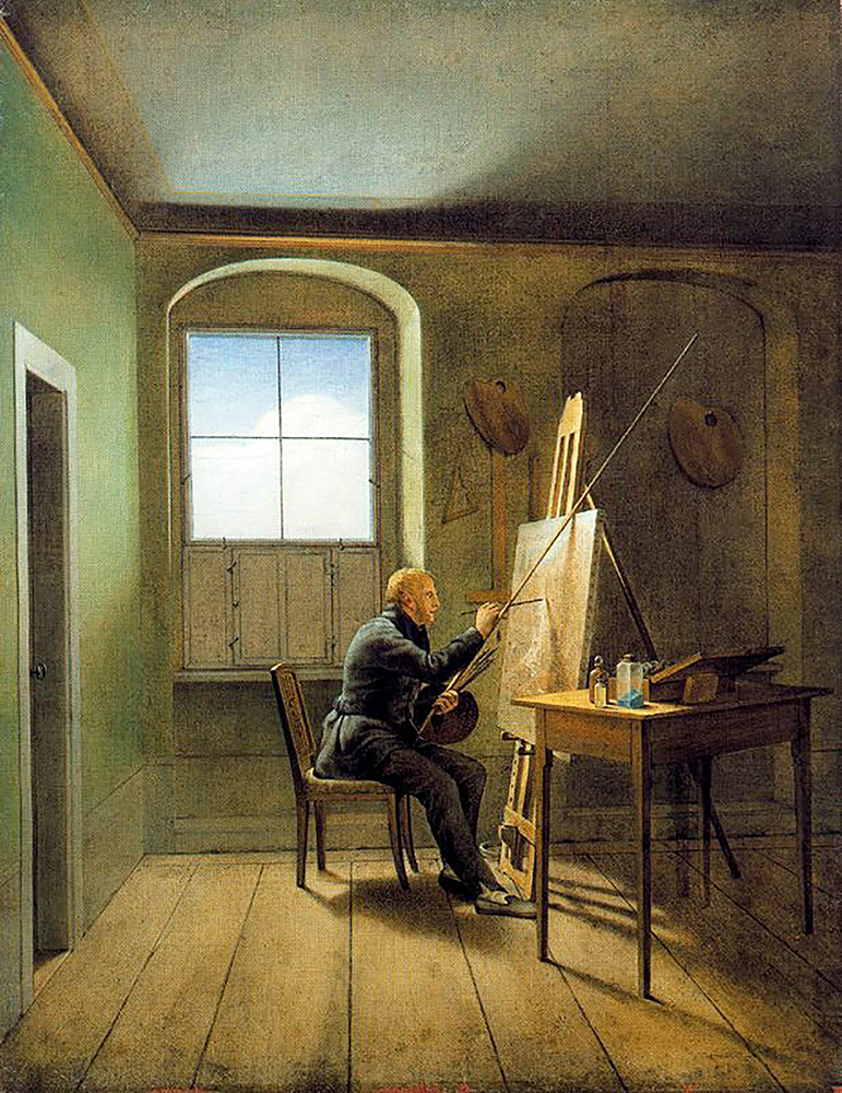 Caspar David Friedrich L'Atelier de Friedrich (1811)  oil painting reproduction
