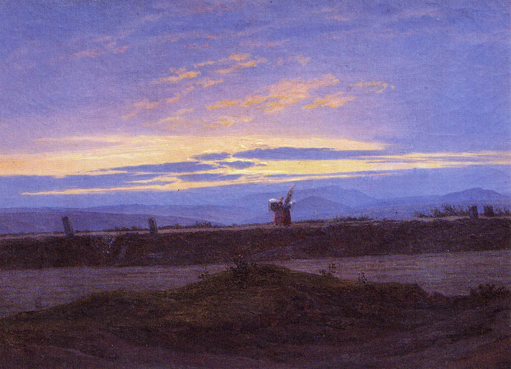 Caspar David Friedrich Elblandschaft (1823) oil painting reproduction