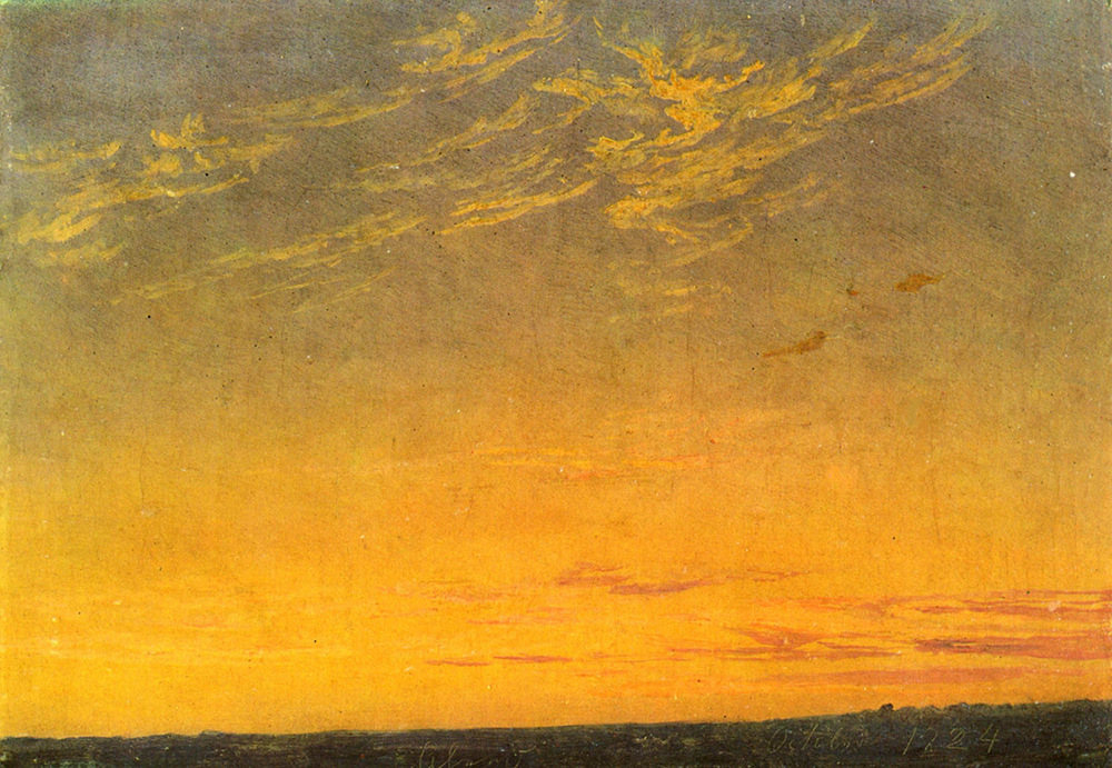 Caspar David Friedrich Le Soir 2  oil painting reproduction