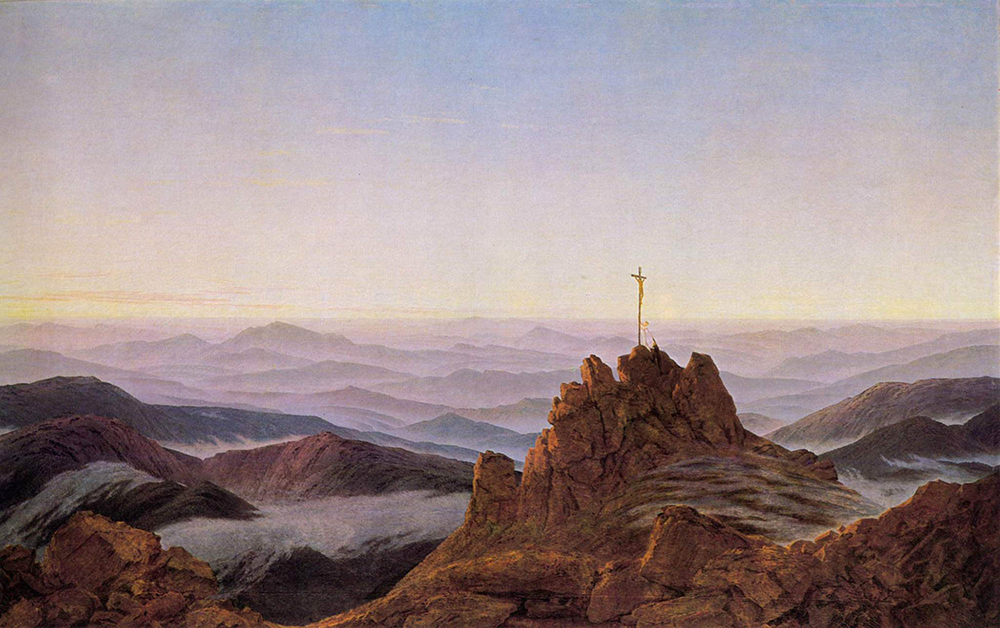 Caspar David Friedrich Morning in the Riesengebirge (1810-11)  oil painting reproduction