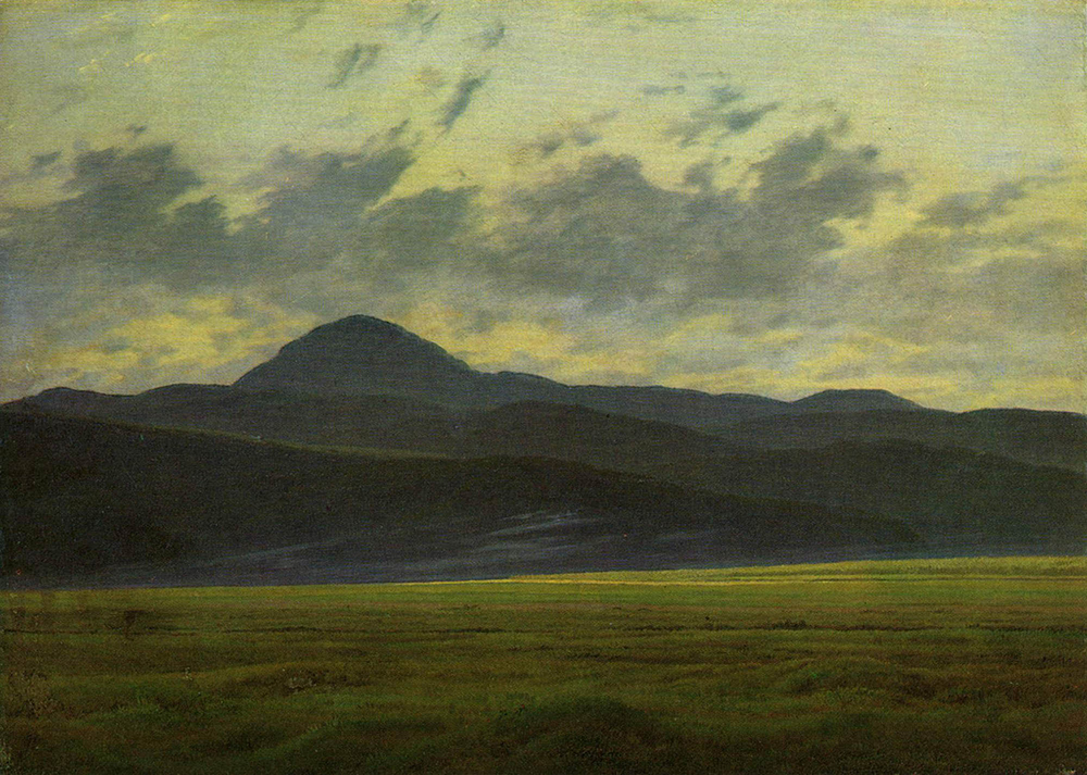 Caspar David Friedrich Riesengebirgslandschaft (Harzlandschaft, Gebirgslandschaft) (1823)  oil painting reproduction