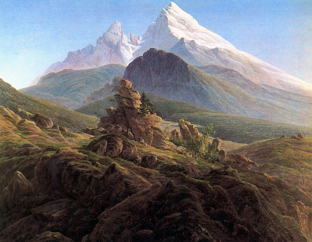Caspar David Friedrich The Watzmann (1824-25) oil painting reproduction