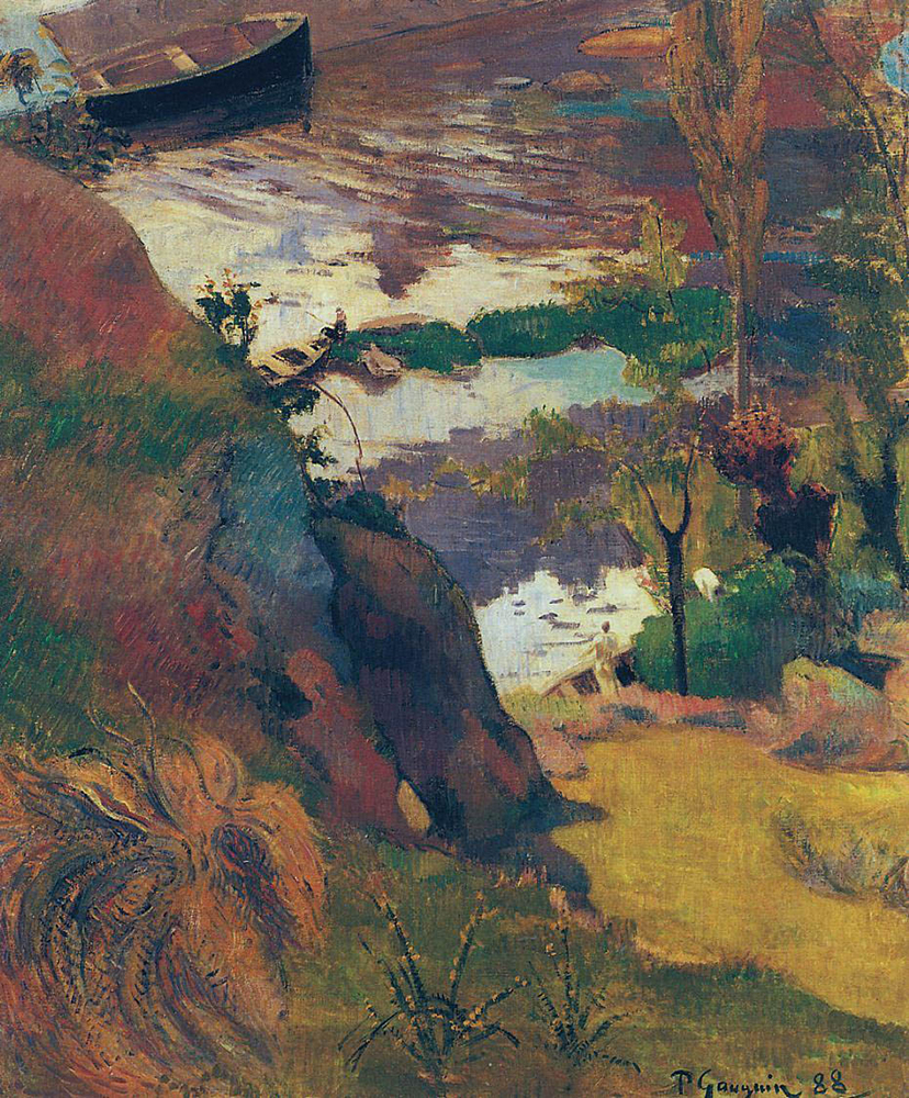 Paul Gauguin Fishermen and Bathers on the Aven, 1888 oil painting reproduction