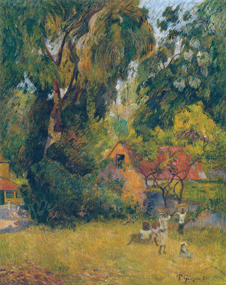Paul Gauguin Huts under the Trees, 1887 oil painting reproduction