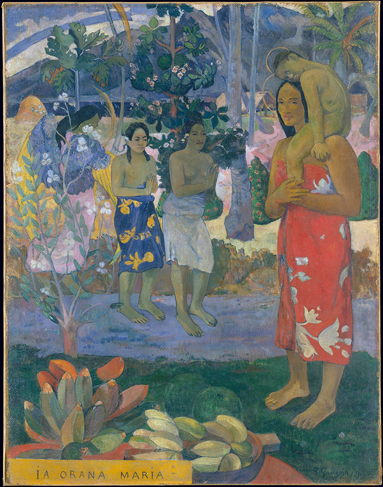 Paul Gauguin Ia Orana Maria (Hail Mary), 1891 oil painting reproduction