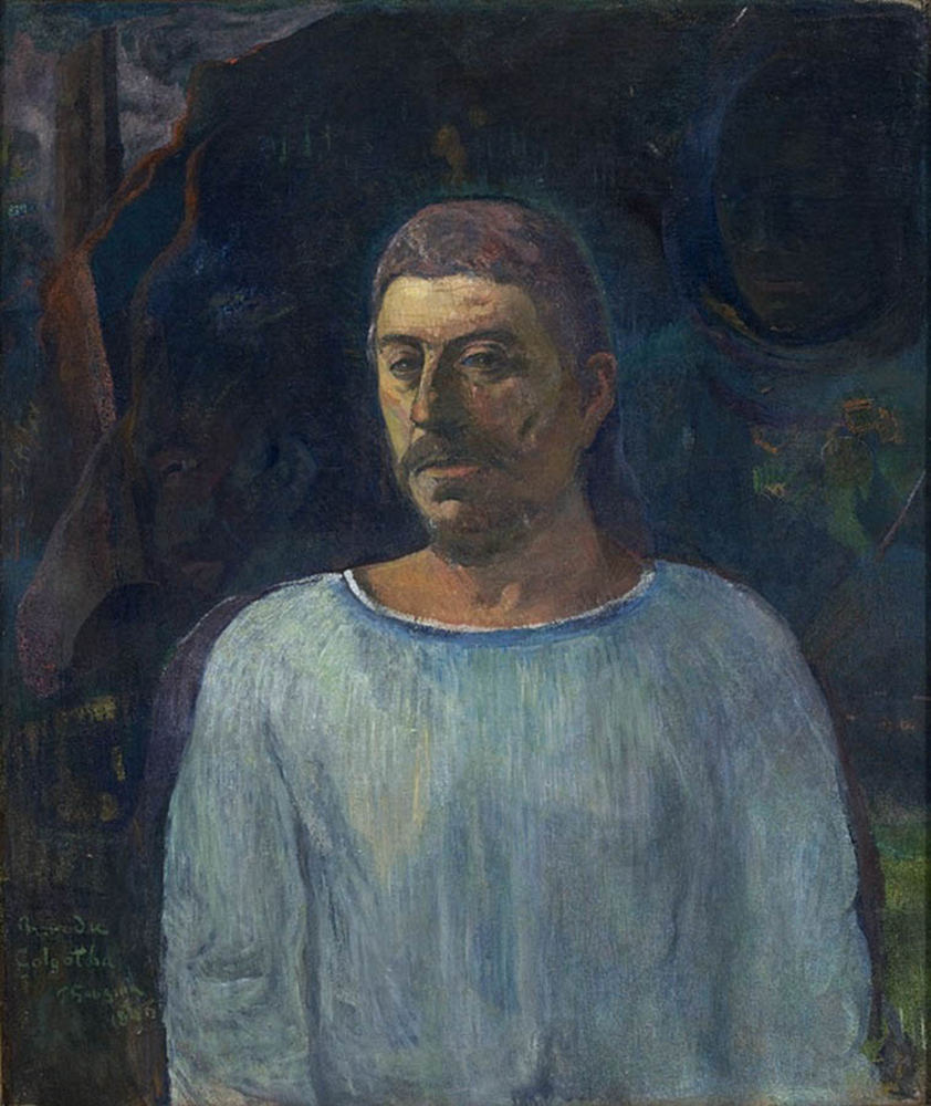 Paul Gauguin Self Portrait - Close to Golgotha, 1896 oil painting reproduction