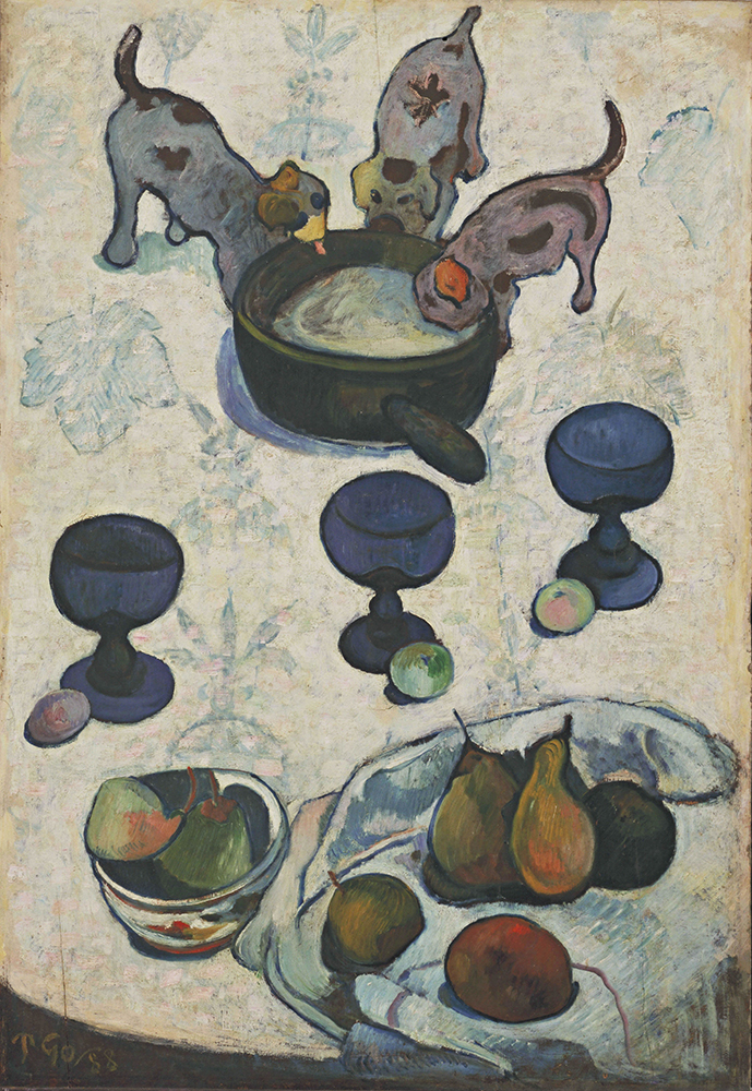 Paul Gauguin Still Life with Three Puppies, 1888 oil painting reproduction