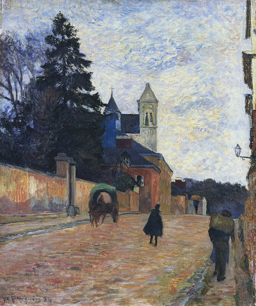 Paul Gauguin Street in Rouen, 1884 oil painting reproduction