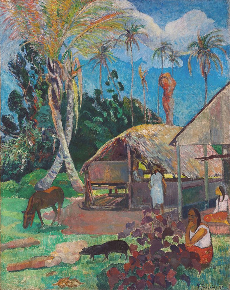 Paul Gauguin The Black Pigs, 1891 oil painting reproduction