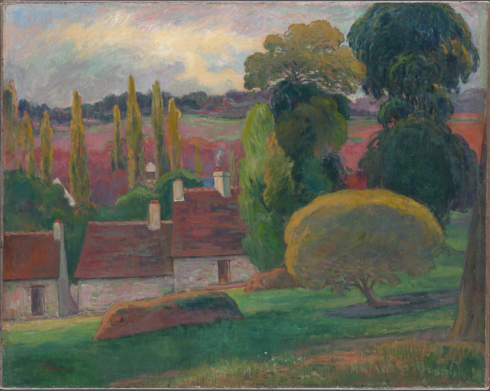 Paul Gauguin A Farm in Brittany, 1884 oil painting reproduction