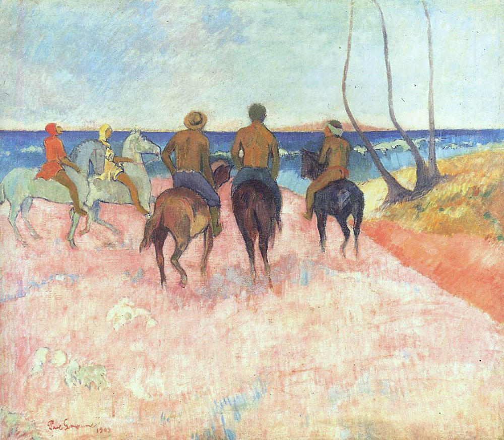 Paul Gauguin Riders on the Beach, 1902 oil painting reproduction