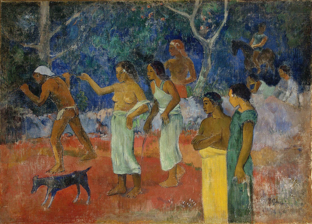 Paul Gauguin Scene from Tahitian Life, 1896 oil painting reproduction