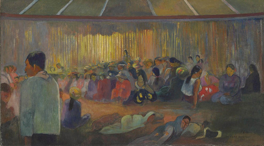 Paul Gauguin Te Fare Hymenee (The Commons House), 1892 oil painting reproduction