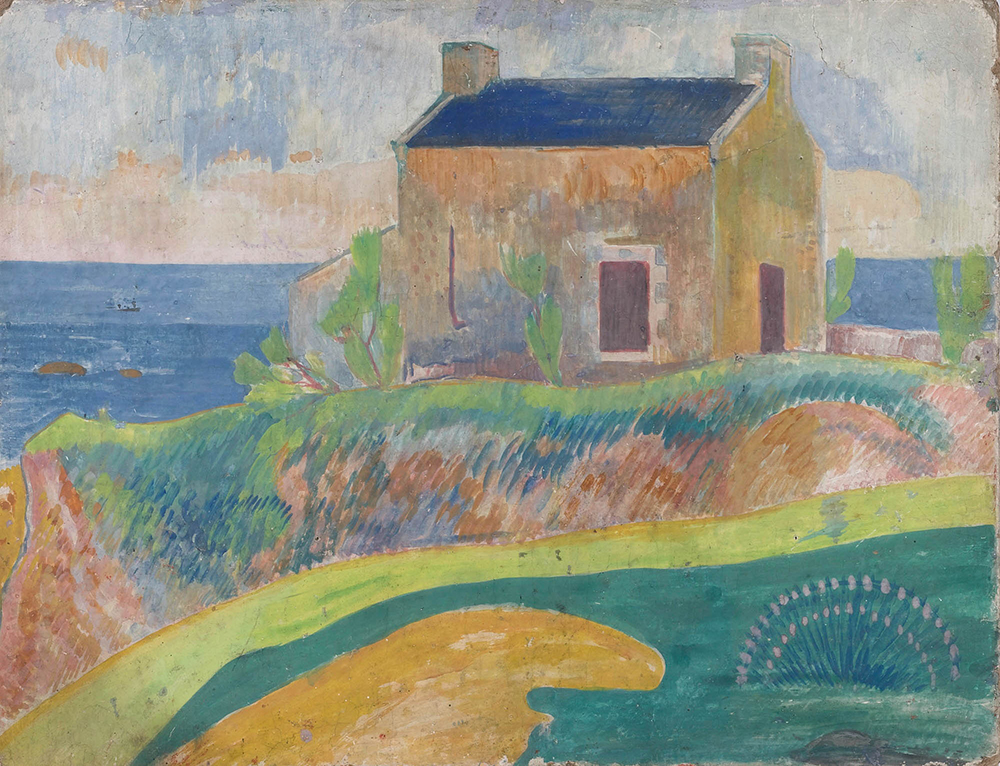 Paul Gauguin The House on the Cliff`s Top, 1889-90 oil painting reproduction