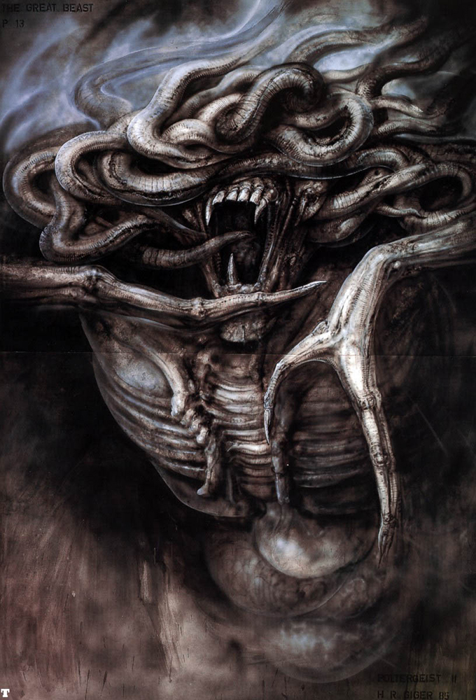 H.R. Giger The Great Beast 2 oil painting reproduction