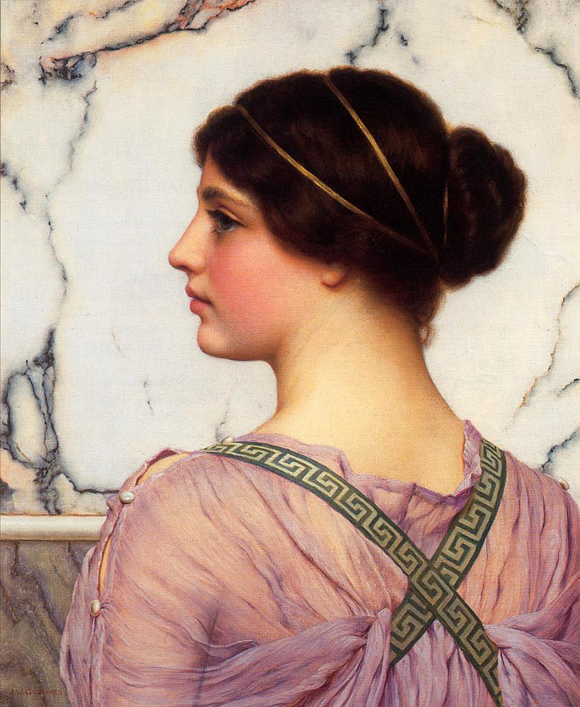 John William Godward A Grecian Lovely oil painting reproduction