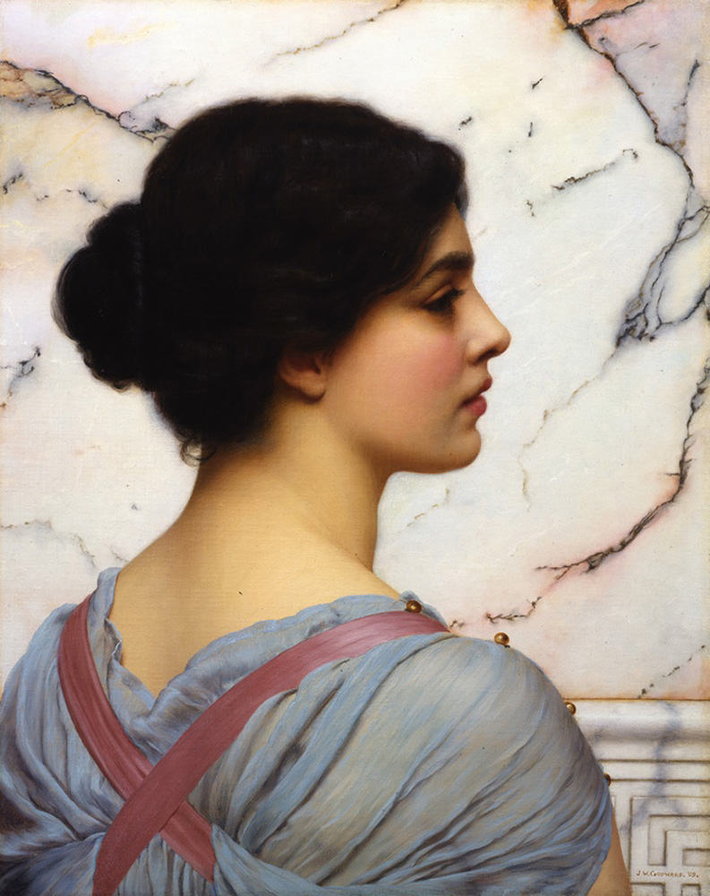 John William Godward Bellezza Pompeiana oil painting reproduction