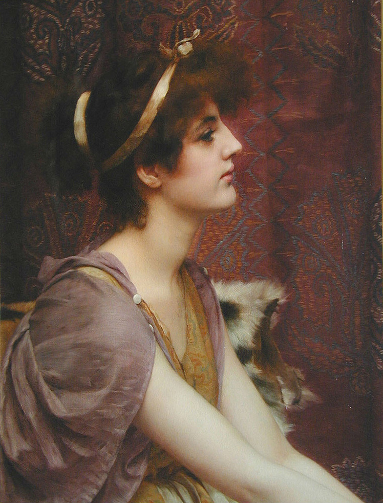 John William Godward Classical Beauty oil painting reproduction