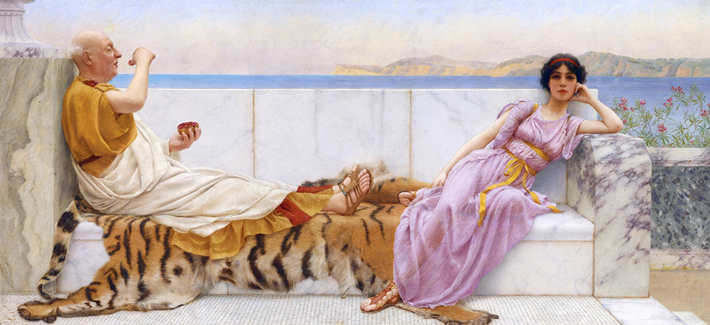 John William Godward Eighty and Eighteen oil painting reproduction