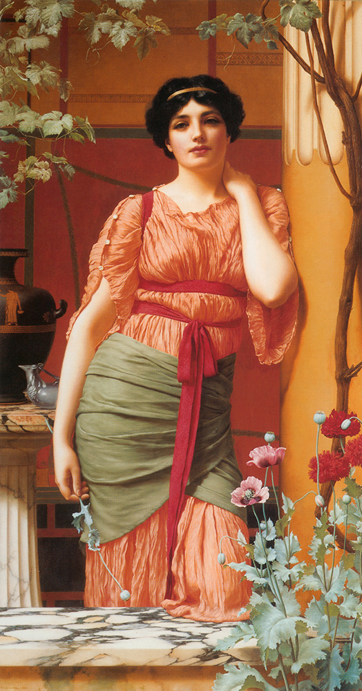 John William Godward Nerissa oil painting reproduction