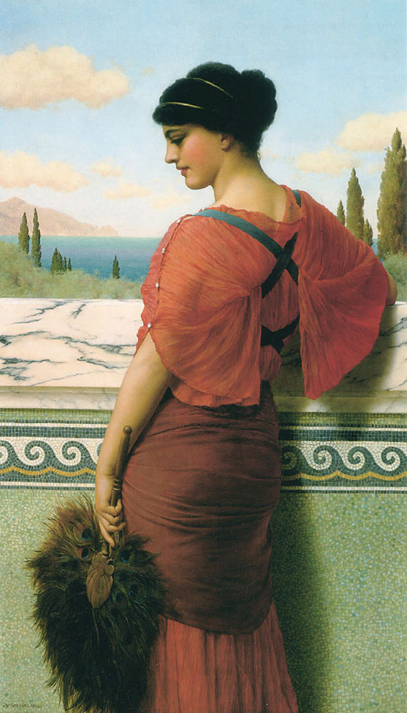 John William Godward Phyleis 1908 oil painting reproduction