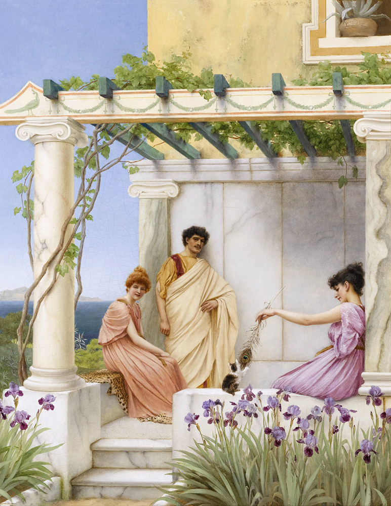 John William Godward Playtime oil painting reproduction