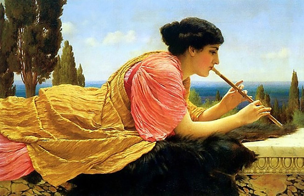 John William Godward The Melody oil painting reproduction