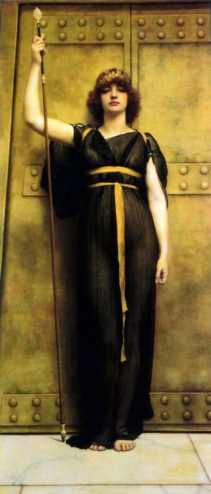 John William Godward The Priestess oil painting reproduction