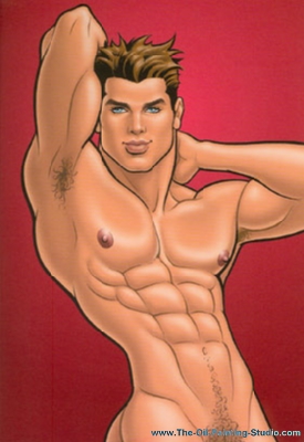 Gay Art - Nude Boy painting for sale Gay2