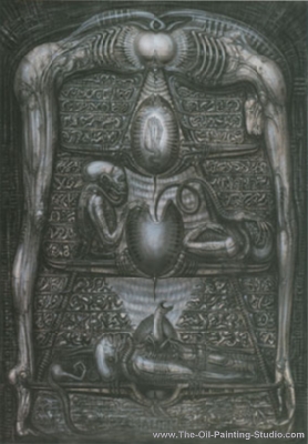 H.R. Giger Hieroglyphs oil painting reproduction