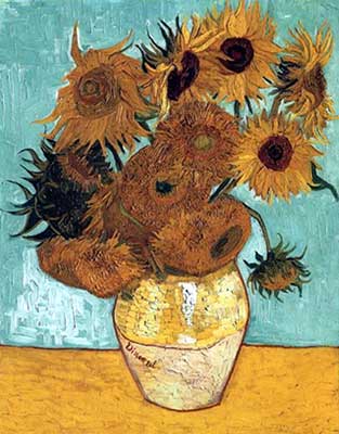 Vincent Van Gogh Vase with Twelve Sunflowers oil painting reproduction