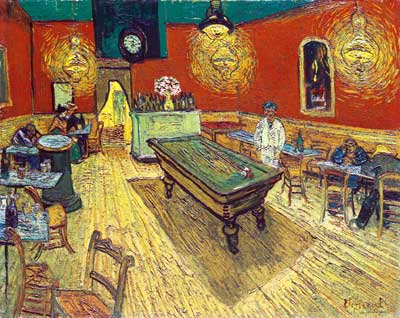 Vincent Van Gogh The Night Cafe (Thick Impasto Paint) oil painting reproduction