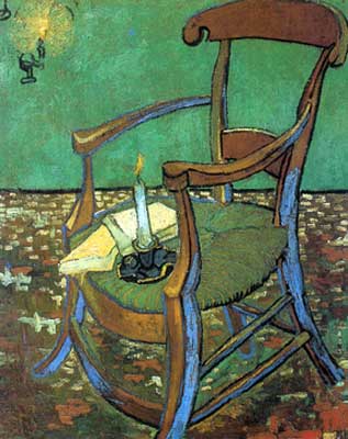 Vincent Van Gogh Paul Gauguin's Armchair (Thick Impasto Paint) oil painting reproduction