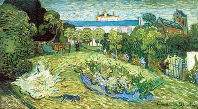 Vincent Van Gogh Daubigny's Garden (Thick Impasto Paint) oil painting reproduction