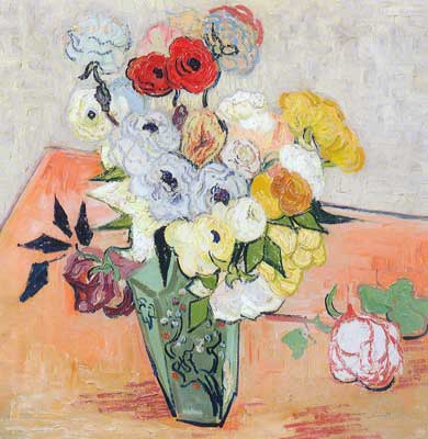 Vincent Van Gogh Roses and Anemones oil painting reproduction