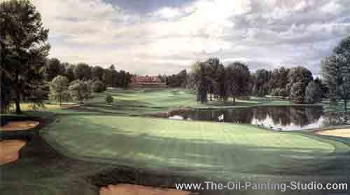 Sports Art - Golf Art - Baltrusol painting for sale Golf10