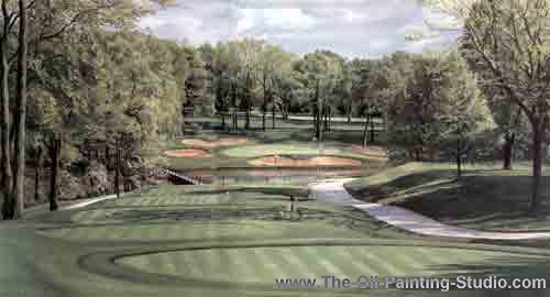 Sports Art - Golf Art - Medinah Country Club painting for sale Golf13