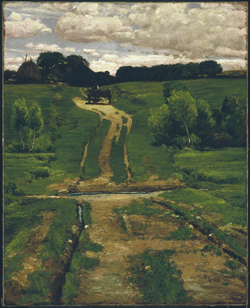 Frederick Childe Hassam A Back Road, 1884 oil painting reproduction