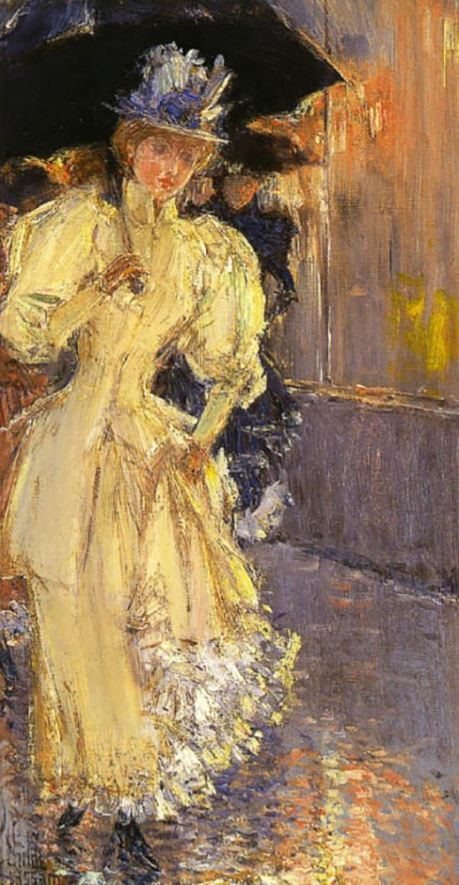 Frederick Childe Hassam A Rainy Day, New York, 1889 oil painting reproduction