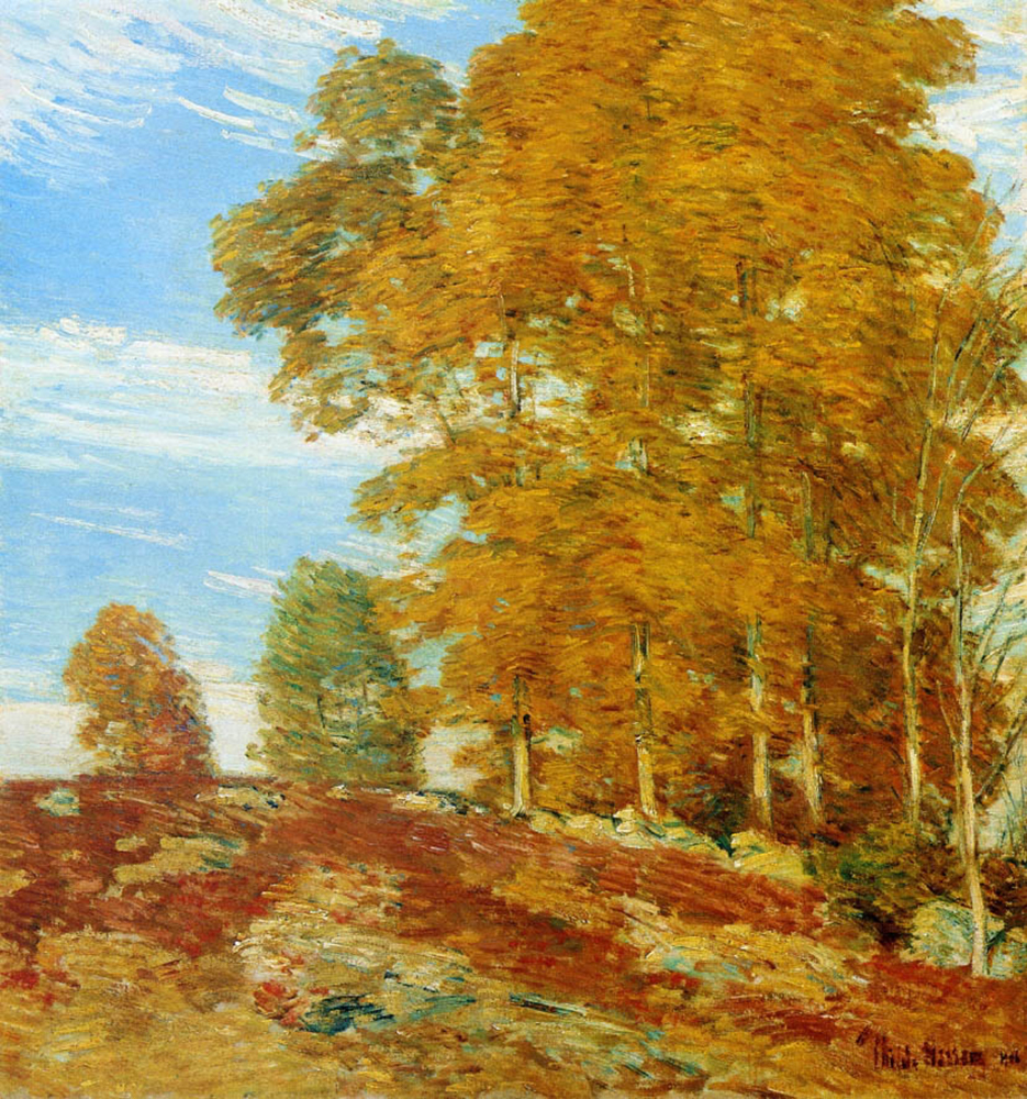 Frederick Childe Hassam Autumn Hilltop, New England, 1906 oil painting reproduction