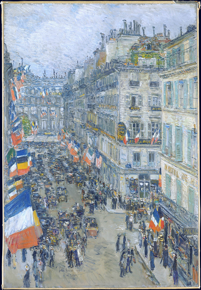 Frederick Childe Hassam July Fourteenth, Rue Daunou, 1910 oil painting reproduction
