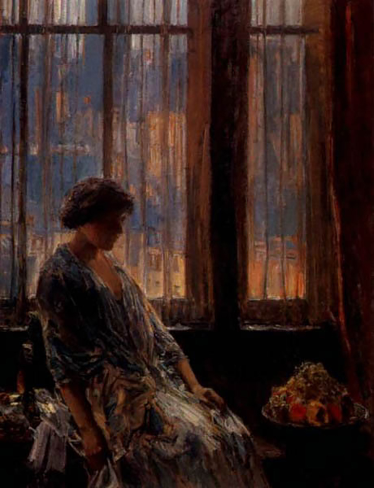 Frederick Childe Hassam New York, Window oil painting reproduction