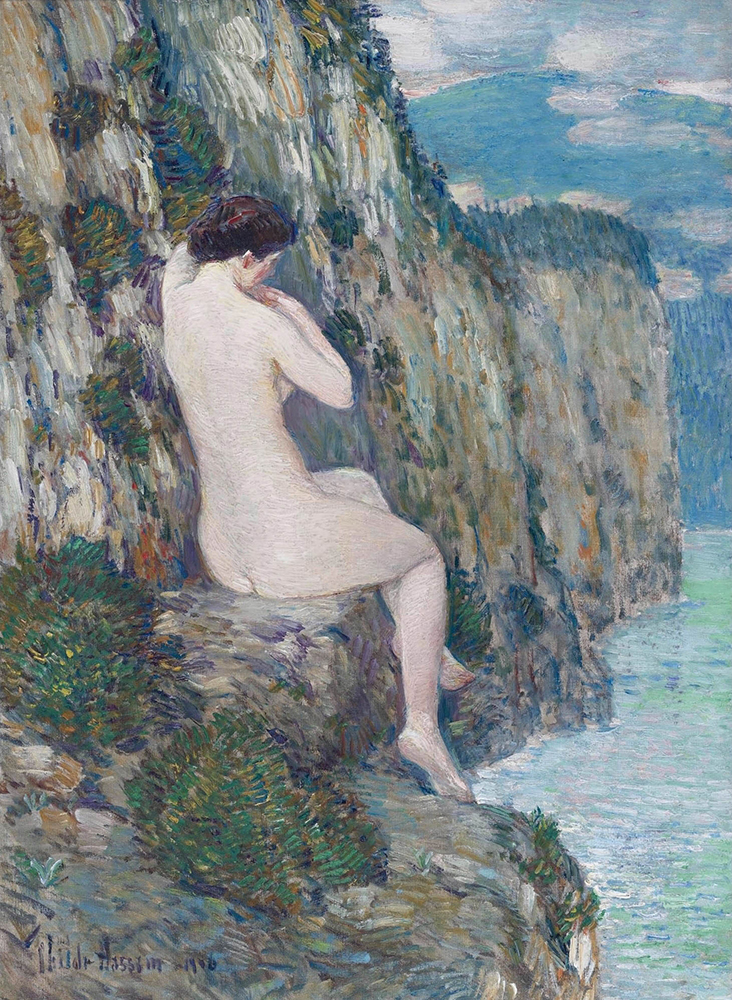 Frederick Childe Hassam Nude on the Cliffs, 1906 oil painting reproduction