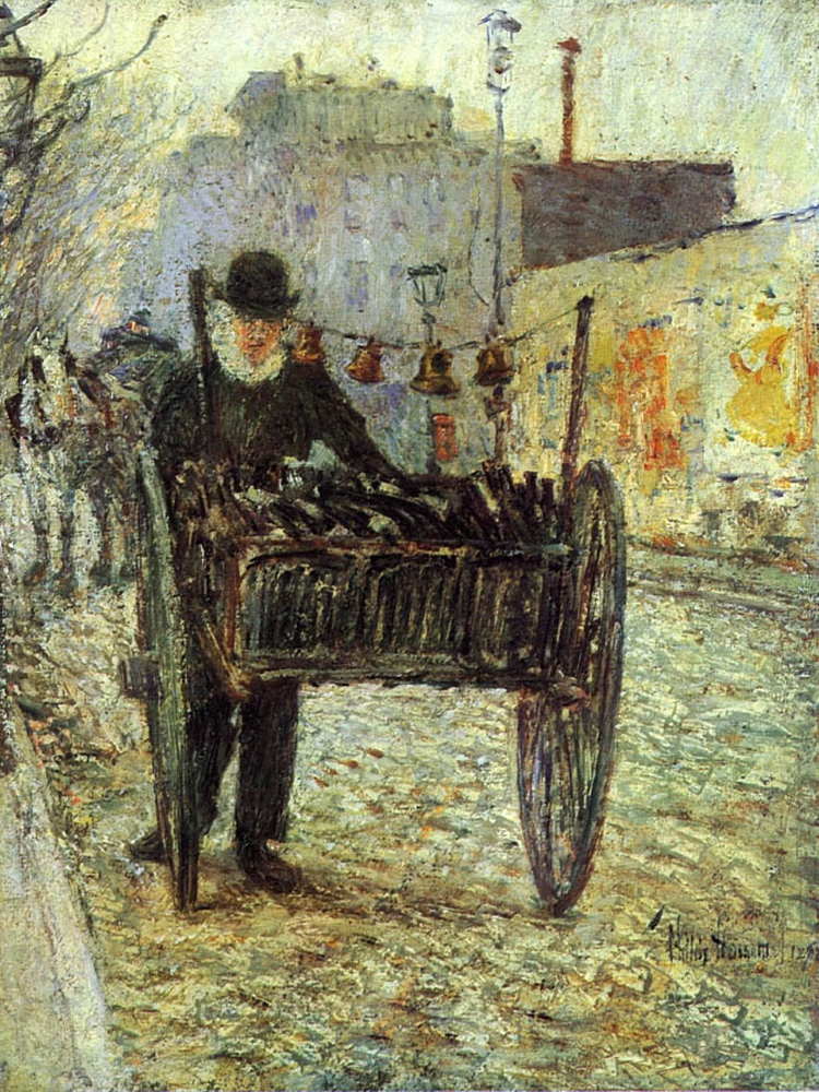 Frederick Childe Hassam Old Bottle Man, 1892 oil painting reproduction