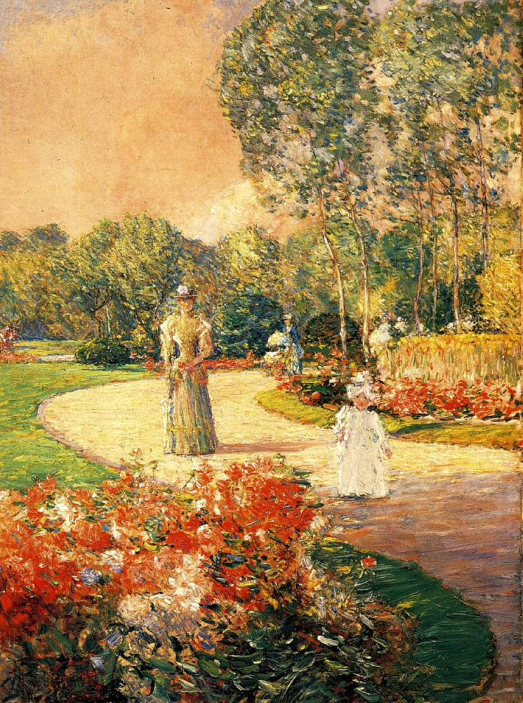 Frederick Childe Hassam Parc Monceau, Paris, 1897 oil painting reproduction