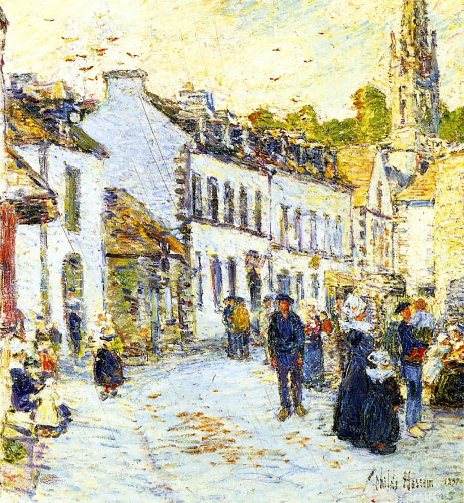 Frederick Childe Hassam Pont-Aven, Evening, 1897 oil painting reproduction