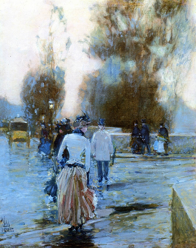 Frederick Childe Hassam Quai des Tuileries, 1888-89 oil painting reproduction